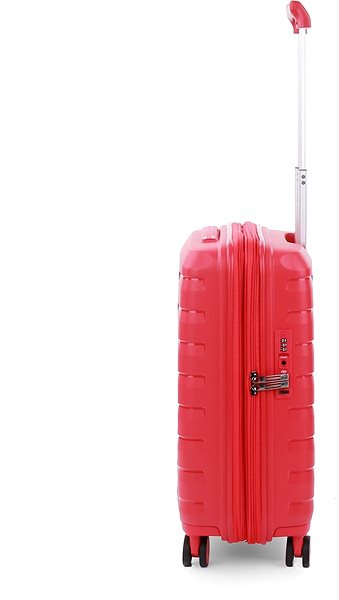 Cestovný kufor Roncato Skyline, 55 cm, 4 kolieska, EXP červený Bočný pohľad