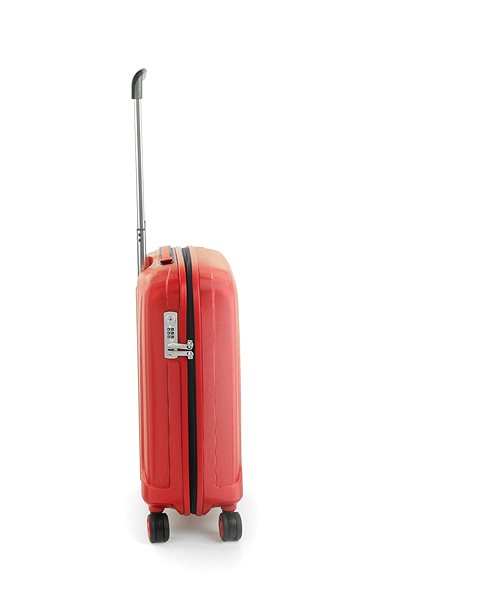 Cestovný kufor Roncato Unica, 55 cm, 4 kolieska, červený Bočný pohľad