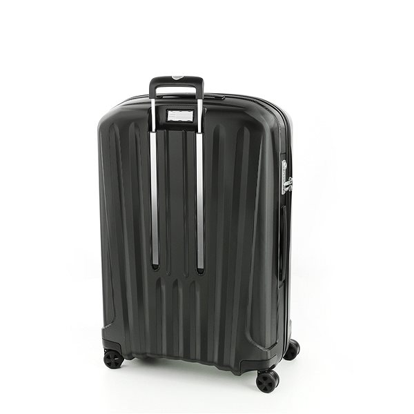 Bőrönd Roncato Unica, 80 cm, 4 kerék, fekete Hátoldal