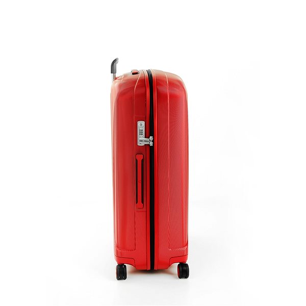 Cestovný kufor Roncato Unica, 80 cm, 4 kolieska, červený Bočný pohľad