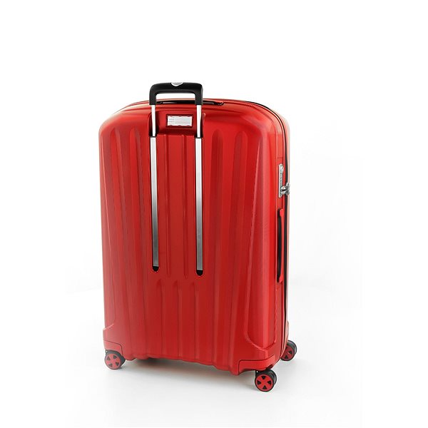 Cestovný kufor Roncato Unica, 80 cm, 4 kolieska, červený Zadná strana