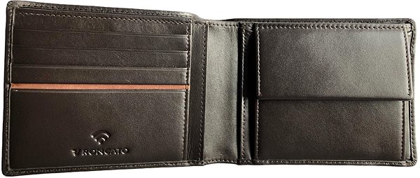 Peňaženka Roncato AVANA RFID, horizontálna s vreckom na mince, hnedá Vlastnosti/technológia
