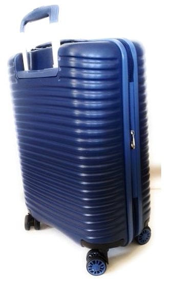 Cestovný kufor Modo by Roncato VEGA L, modrý Bočný pohľad