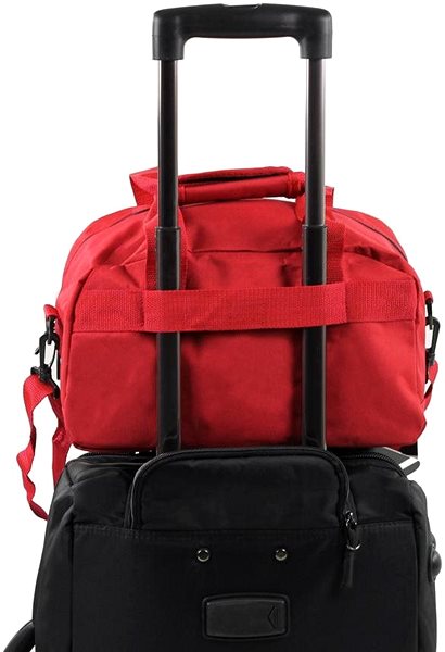 Cestovná taška MEMBER'S SB-0043 – fialová/biela Vlastnosti/technológia