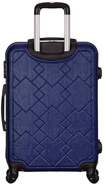 Cestovný kufor TUCCI T-0107 ABS – modrý Zadná strana