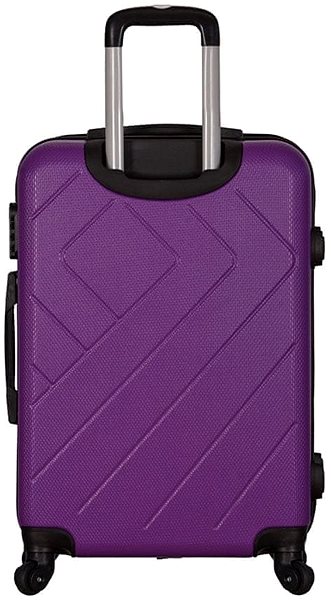 Cestovný kufor TUCCI T-0108 ABS – fialový Zadná strana