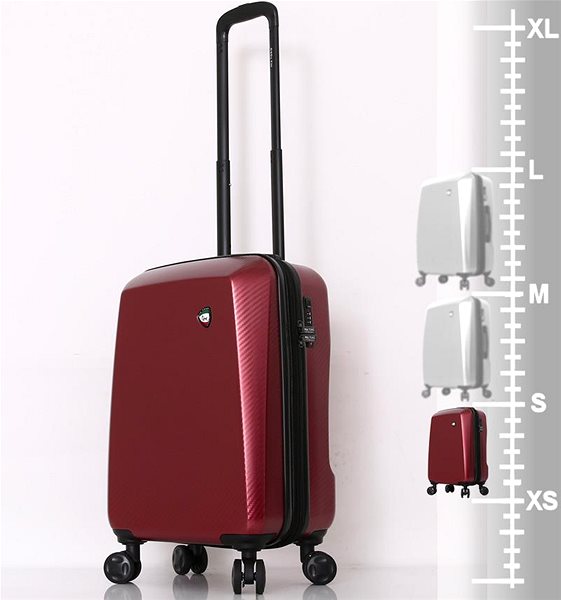 Cestovný kufor MIA TORO M1713 Torino S, červený ...