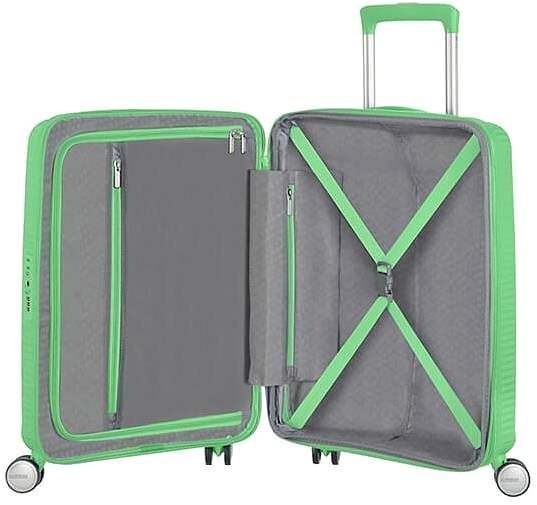 Cestovný kufor American Tourister Soundbox Spinner 55 EXP TSA Jade green Vlastnosti/technológia 2