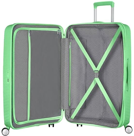 Cestovní kufr American Tourister Soundbox Spinner 77 EXP TSA Jade green Vlastnosti/technologie 2