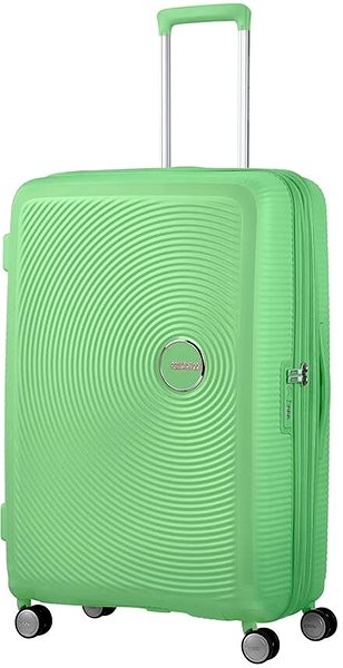 Cestovní kufr American Tourister Soundbox Spinner 77 EXP TSA Jade green Screen