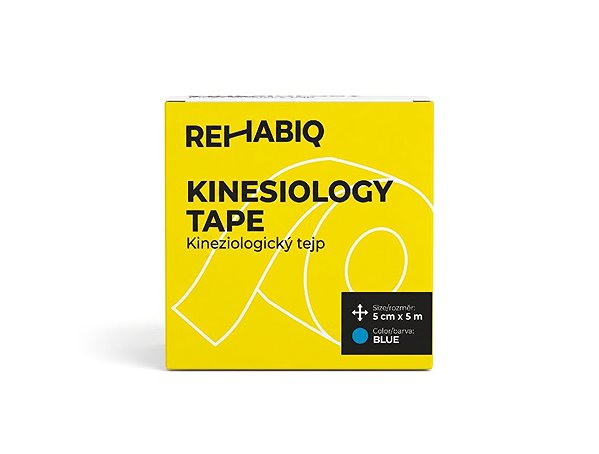 Kineziológiai tapasz Rehabiq Kinesiology Tape, kék, 5 cm × 5 m ...