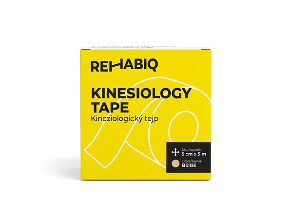 Kineziológiai tapasz Rehabiq Kinesiology Tape, bézs, 5 cm × 5 m ...