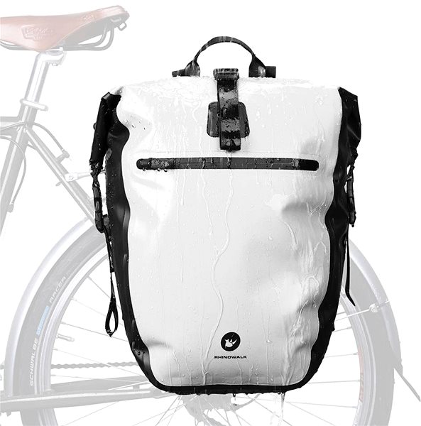 Taška na bicykel Rhinowalk taška na bicykel X21669 na nosič biela ...