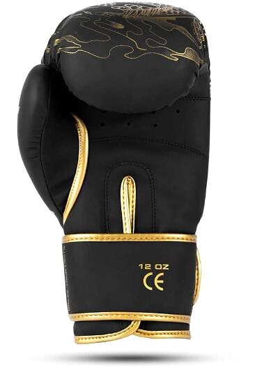 DBX BUSHIDO Gold Dragon boxing gloves size 12, black-gold.