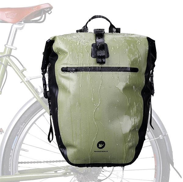 Taška na bicykel Taška na bicykel – X21669 na nosič zelená ...