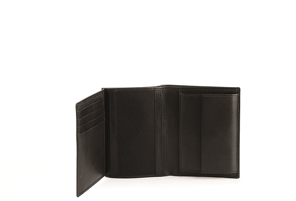 Peňaženka Roncato Pánska peňaženka s chlopňou na boku čierna Vlastnosti/technológia