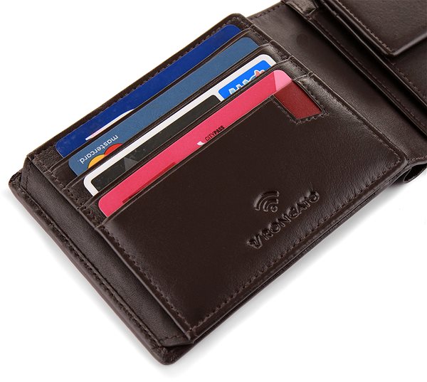 Wallet Roncato Men's wallet with side flap brown Features/technology