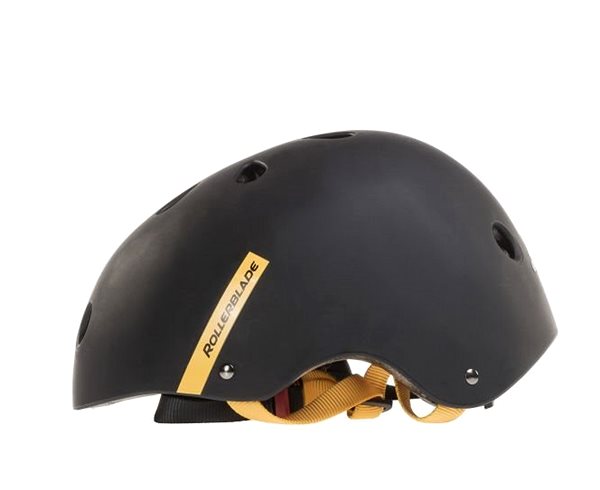 Kerékpáros sisak Rollerblade Downtown Helmet black/yellow M-es méret Oldalnézet