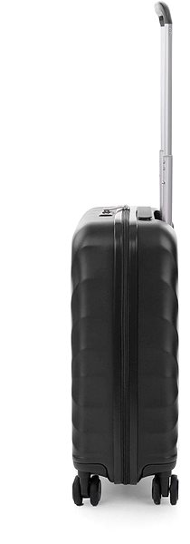Cestovný kufor Modo by Roncato, RAINBOW, 55 cm, 4 kolieska, čierny Bočný pohľad
