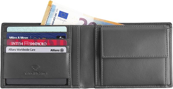 Peňaženka Roncato pánska peňaženka FIRENZE 2.0 sivá Vlastnosti/technológia