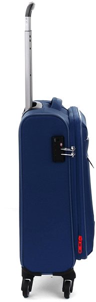 Cestovný kufor Modo by Roncato PENTA S, tmavo modrý Bočný pohľad