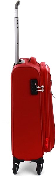 Cestovný kufor Modo by Roncato PENTA S, červený Bočný pohľad