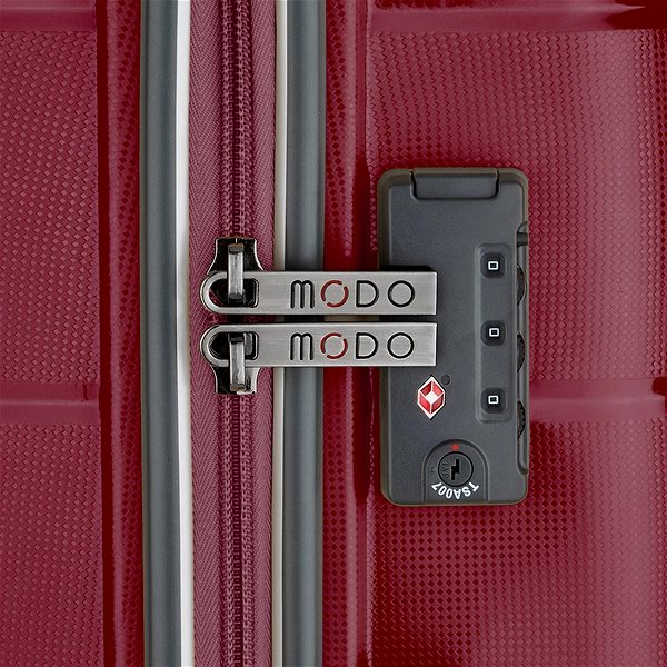 Cestovný kufor s TSA zámkom Modo by Roncato DELTA S červený 55 × 40 × 20 cm Vlastnosti/technológia