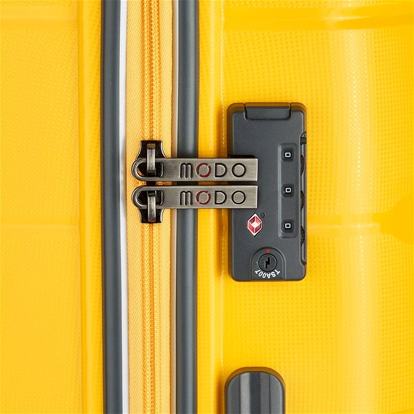 Cestovný kufor s TSA zámkom Modo by Roncato DELTA M žltý 68 × 46 × 26 cm Vlastnosti/technológia