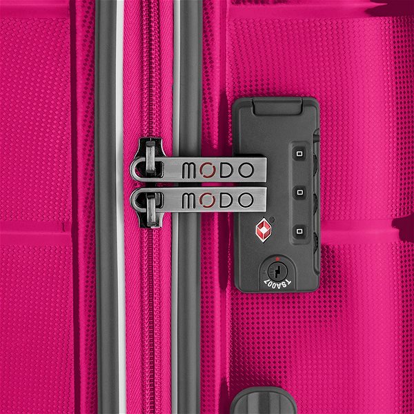Cestovný kufor s TSA zámkom Modo by Roncato DELTA M ružový 68 × 46 × 26 cm Vlastnosti/technológia