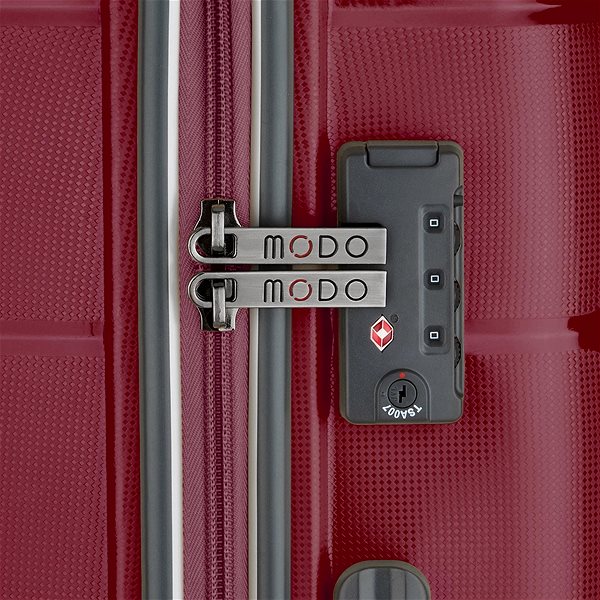Cestovný kufor s TSA zámkom Modo by Roncato DELTA M červený 68 × 46 × 26 cm Vlastnosti/technológia