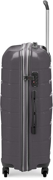 Cestovný kufor s TSA zámkom Modo by Roncato DELTA M antracitový 68 × 46 × 26 cm Bočný pohľad