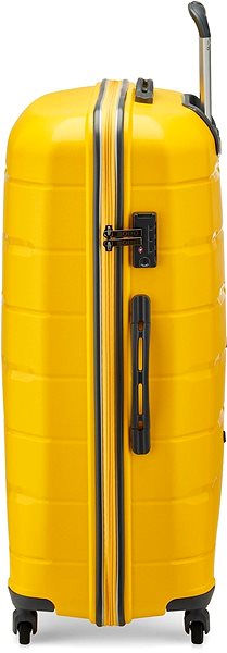 Cestovný kufor s TSA zámkom Modo by Roncato DELTA L žltý 76 × 54 × 29 cm Bočný pohľad
