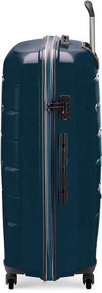 Cestovný kufor s TSA zámkom Modo by Roncato DELTA L sivomodrý 76 × 54 × 29 cm Bočný pohľad