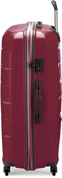 Cestovný kufor s TSA zámkom Modo by Roncato DELTA L červený 76 × 54 × 29 cm Bočný pohľad