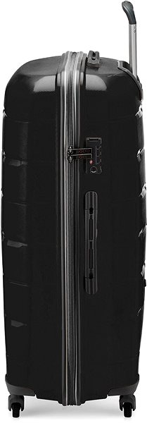 Cestovný kufor s TSA zámkom Modo by Roncato DELTA L čierny 76 × 54 × 29 cm Bočný pohľad