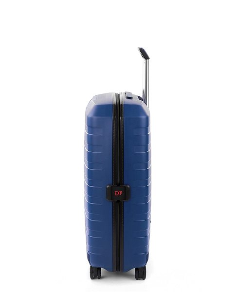 Cestovný kufor Roncato BOX 4.0 M, modrá Bočný pohľad