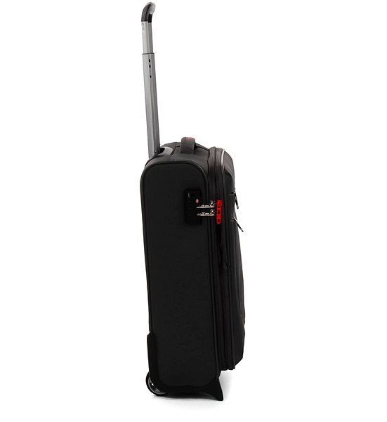Cestovný kufor Modo by Roncato PENTA S čierny 55 × 40 × 20/23 cm Bočný pohľad