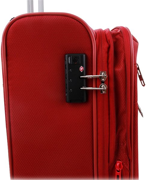 Cestovný kufor Modo by Roncato PENTA S červený 55 × 40 × 20/23 cm Vlastnosti/technológia