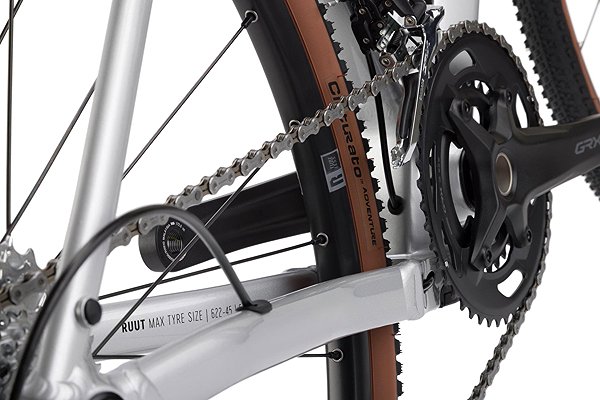 Gravel bike RONDO RUUT AL1 2X G3 - M chrome / black .