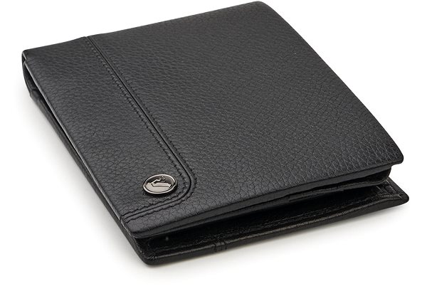 Wallet Roncato men's wallet with flap Alaska black .