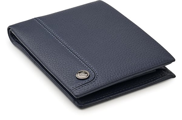 Wallet Roncato men's wallet with card and coin compartment Alaska blue .