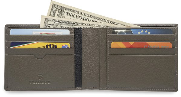 Wallet Roncato men's wallet with card slot Alaska black .