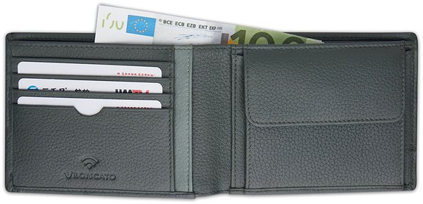 Wallet Roncato men's wallet Alaska 411 green .