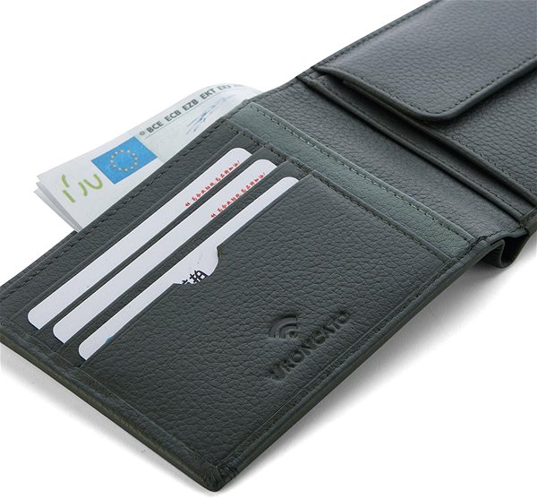 Wallet Roncato men's wallet Alaska 411 green .