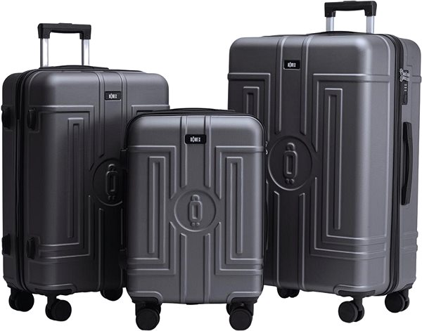 Sada kufrov ROWEX Extra odolný cestovný kufor s TSA zámkom Casolver, rosegold, set kufrov (3 ks) ...