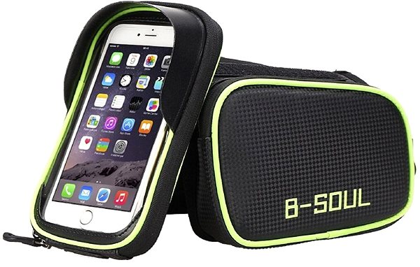 Bike bag B-Soul Tube 1.0 frame bag red .