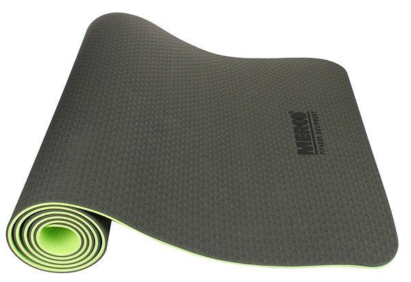 Podložka na cvičenie Merco Yoga TPE 6 Double Mat podložka na cvičenie čierna-zelená ...