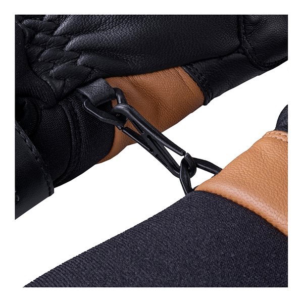 Lyžařské rukavice FLLÖS Lyžařské rukavice GIUSTO BLACK-ORANGE L ...