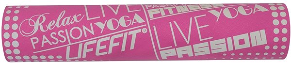 Yoga Mat Lifefit Yoga Mat TPE Pink Screen