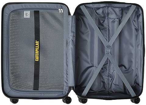 Cat Industrial Plate 3 piece suitcase set, titanium grey .